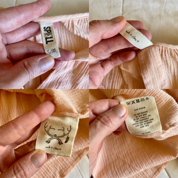 SOLD ♥️ Spell ♥️ Moroccan Luxe Pink Blouse - Picture 8 of 9